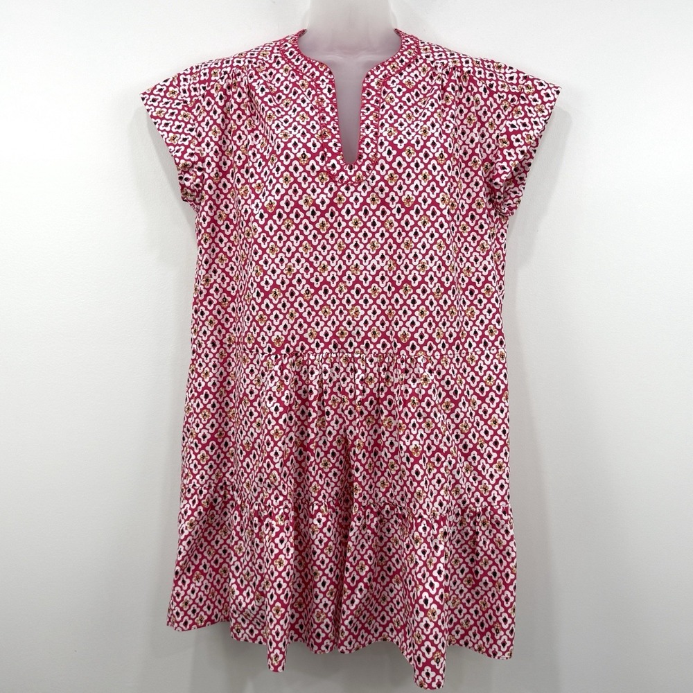 Saloni Ashley B Dress 2 Boho Tiered Beachy Resort Preppy Mini Floral Femme